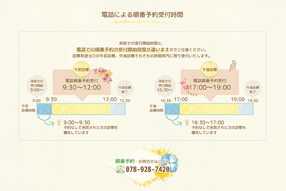 神戸市動物病院様様制作実績|女性・子供向けホームページ制作(神戸・明石)Sourire web studio